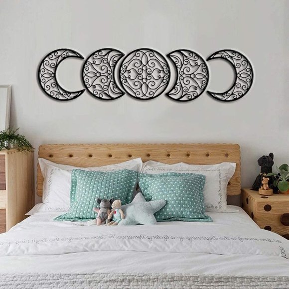 Free People 5 PCS Black Moon Appearance Wall Art - Picture 5 of 7